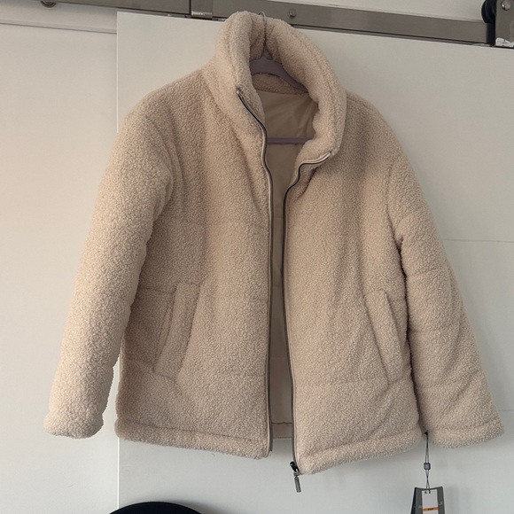 Laundry By Shelli Segal Jackets & Blazers - Laundry By Shelli Segal Cream Puffer Jacket